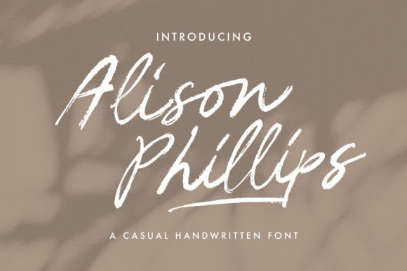 Alison Phillips Casual Handwritten: A Font with Soul