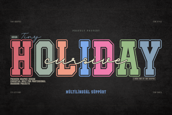 Cursive Holiday: A Dynamic Font Pairing for Modern Design