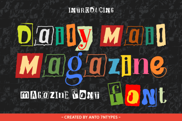 Daily Mail Magazine: The Ransom Note Font with a Vintage Soul