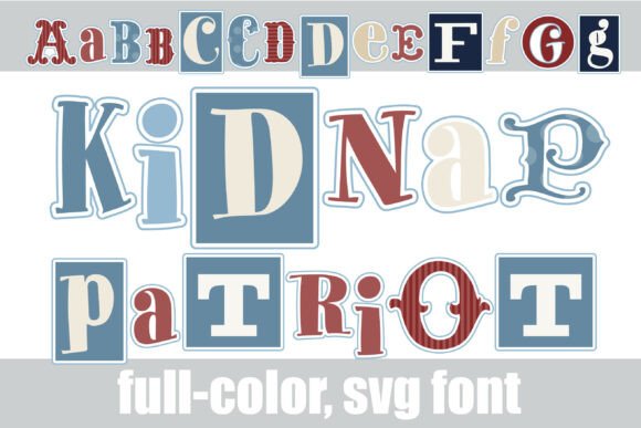 Kidnap Patriot: A Vintage Ransom Note Font for Bold Design