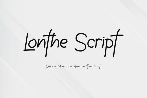 Lonthe: A Handwritten Script Font for Modern Brands