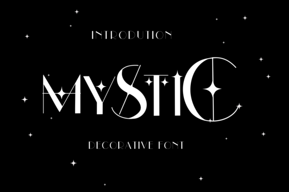 Mystic Font: Where Celestial Wonder Meets Sharp Design