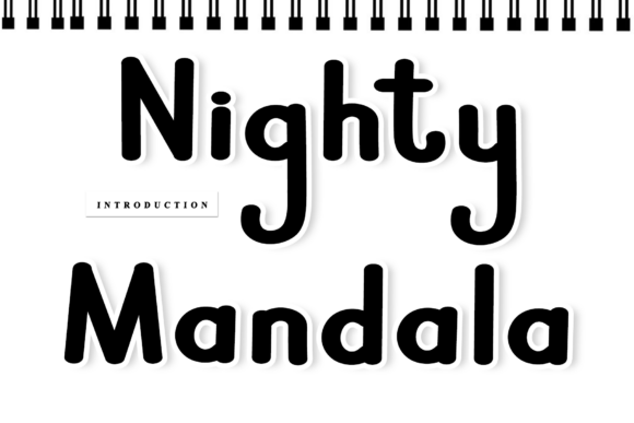 Nighty Mandala: Infusing Handwritten Charm into Your Designs