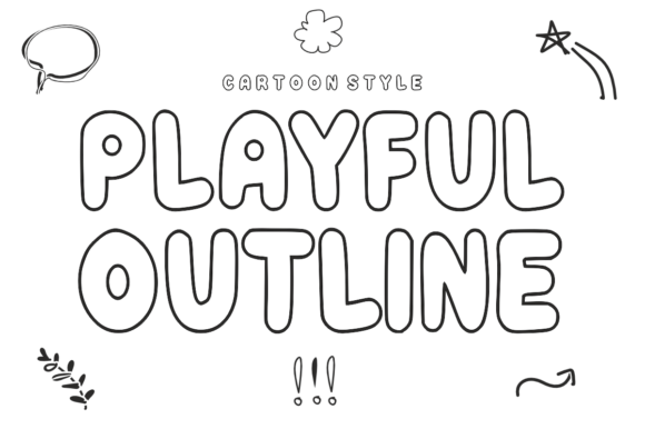 Playful Outline: A Font That Brings Energy and Fun to Your Work