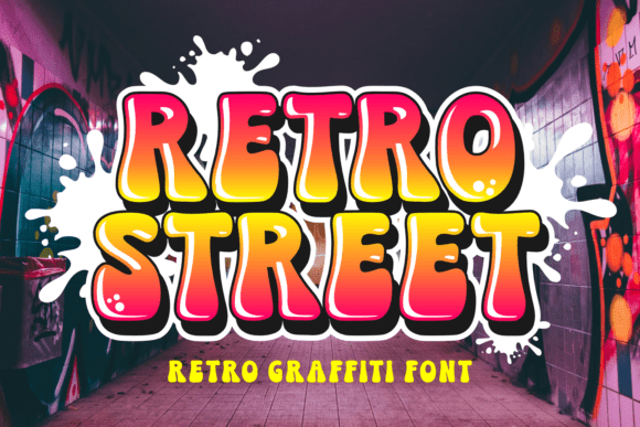 Retro Street: Authentic Street Art Energy for Modern Designs