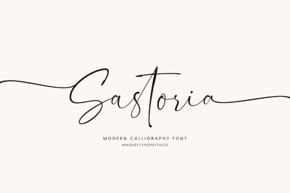 Sastoria: A Modern Calligraphy Font for Elegant Branding