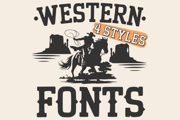 Western Rodeo Bundle: A Rustic Font Collection for Bold Projects
