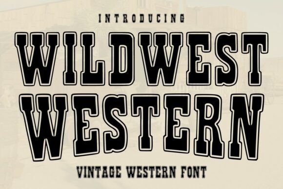 Wildwest Western: A Bold Typeface for Authentic Branding
